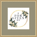 Forgiven Scripture Christian By Alva Jumath Wood Framed Wall Art Print