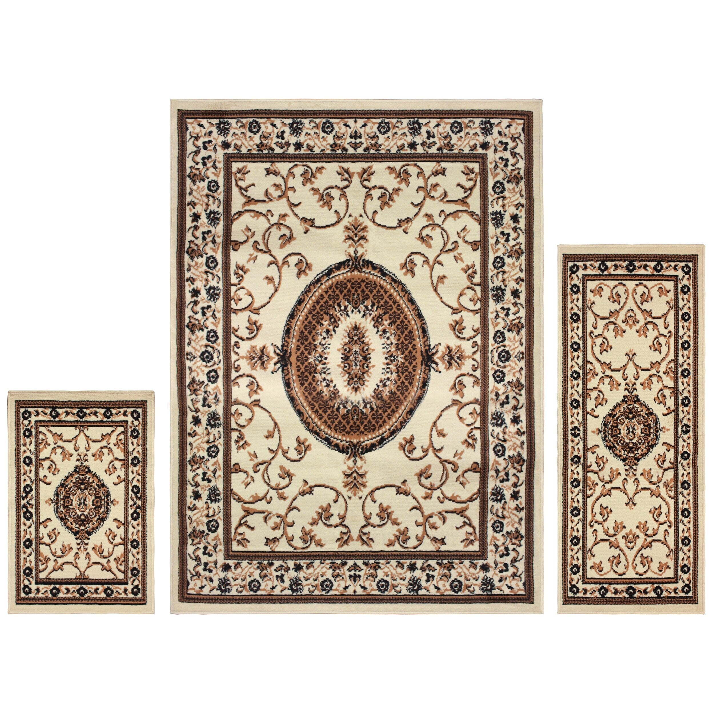 Superior Designer Clementina 3 Piece Area Rug Set