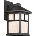 Forte Lighting 1873 01 Craftsman Mission 1 Light Outdoor Wall Sconce From The Dark Sky Collection N A