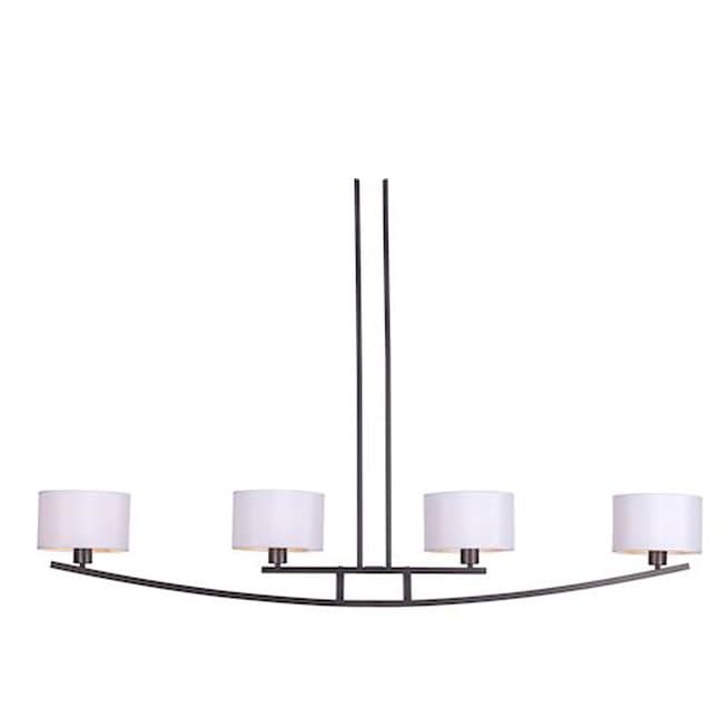 Forte Lighting 2624 04 4 Light 59 Wide Linear Chandelier