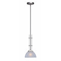 Forte Lighting 2700 01 8 Wide 1 Light Mini Pendant With White Linen