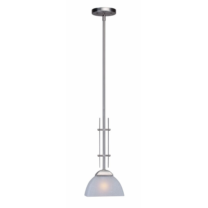 Forte Lighting 2700 01 8 Wide 1 Light Mini Pendant With White Linen