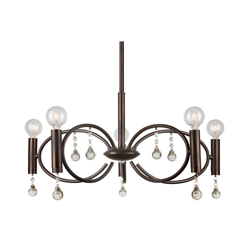 Forte Lighting 7114 05 5 Light 22 Wide Chandelier