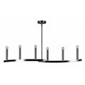 Forte Lighting 7175 06 6 Light 41 1 2 Wide Linear Chandelier