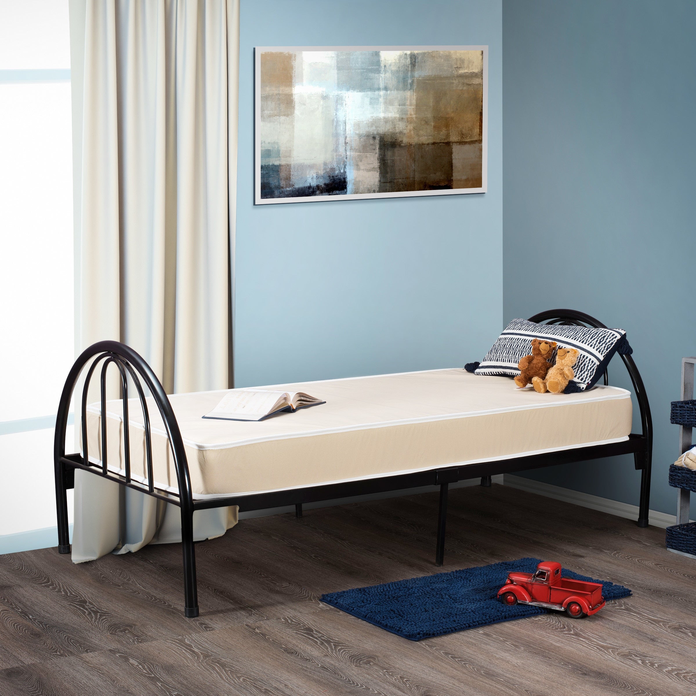 Fortnight Bedding 4 Inch Twin Size Foam Mattress With Fabric Cover