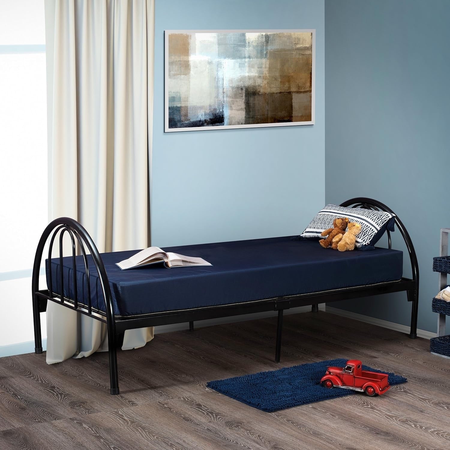 Fortnight Bedding 6 Inch Foam Mattress With Blue Nylon Cover Made In Usa Twin