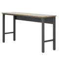 Fortress 72.4 Garage Table In Natural Wood And Steel