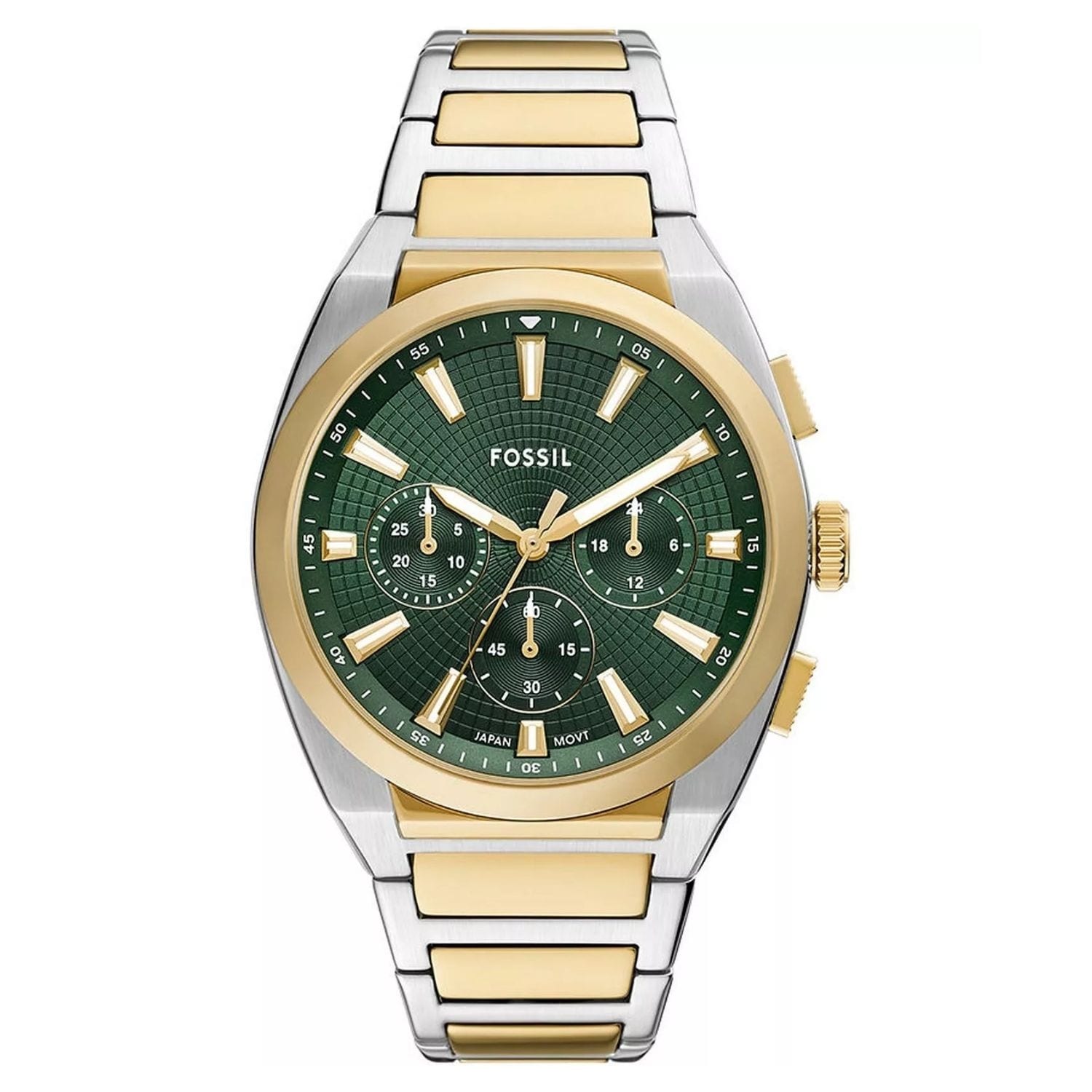 Fossil Mens Everette Green Dial Watch Fs6106 One Size