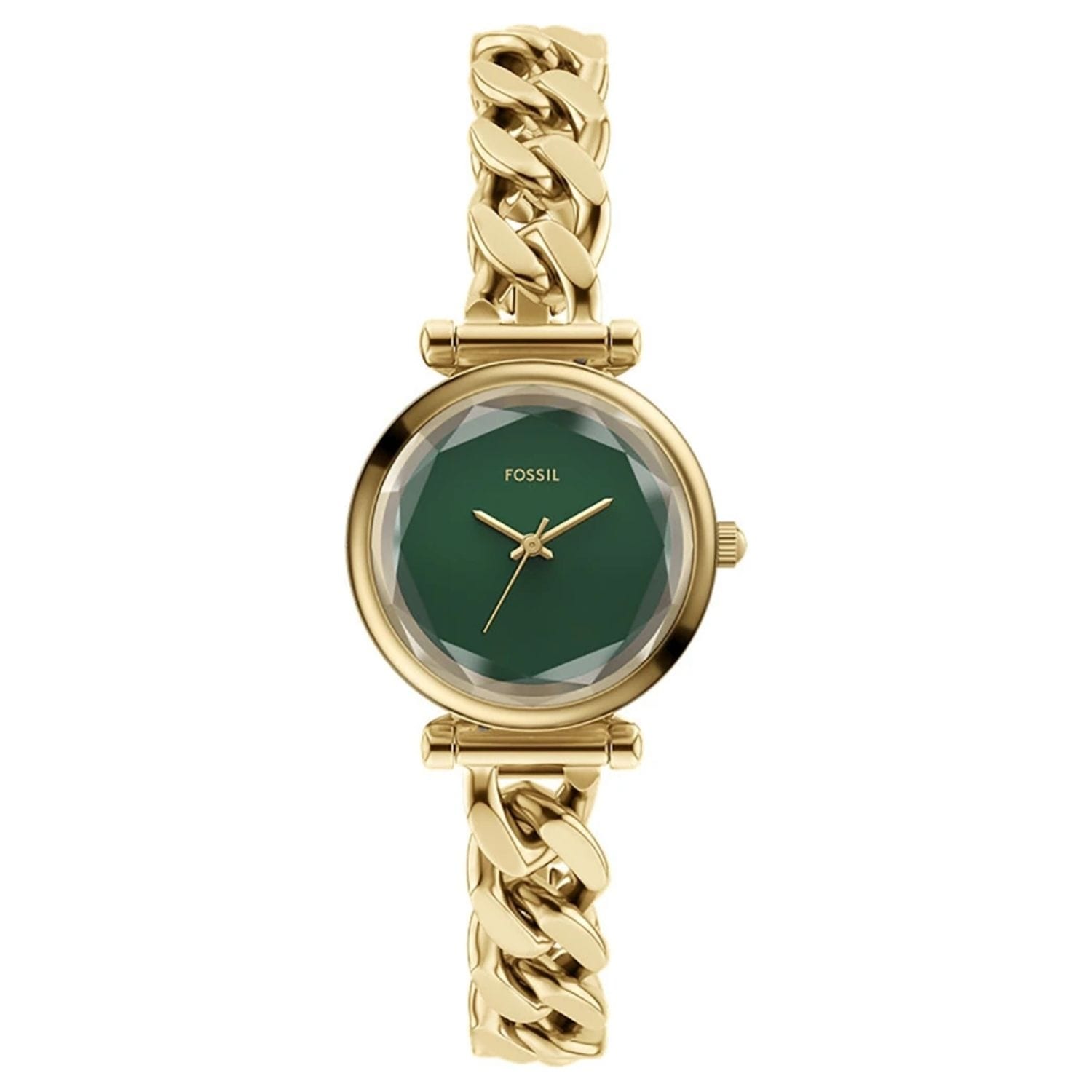 Fossil Womens Carlie Green Dial Watch Es5441 One Size