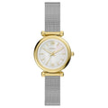 Fossil Womens Carlie Mini White Dial Watch Es5463 One Size