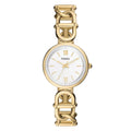 Fossil Womens Carlie White Dial Watch Es5272 One Size