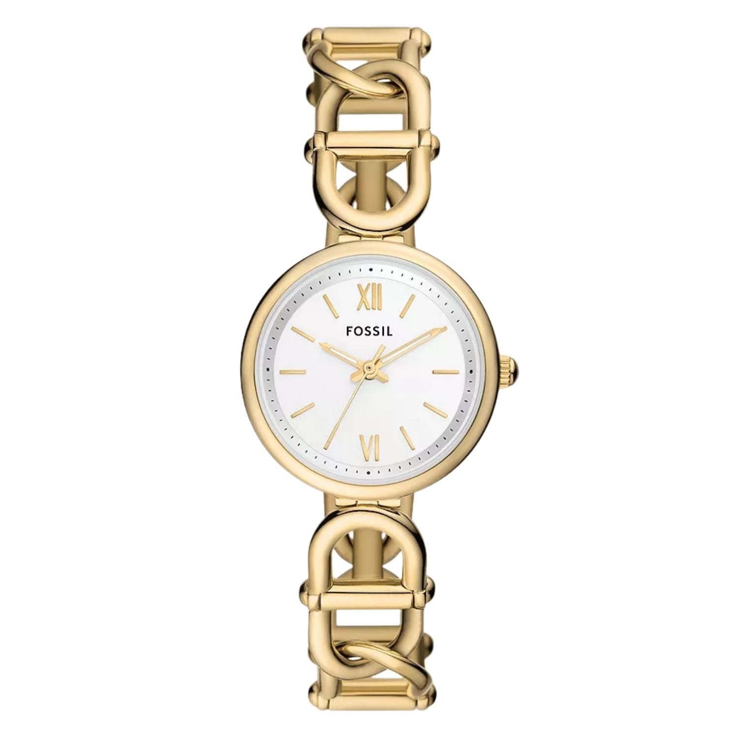Fossil Womens Carlie White Dial Watch Es5272 One Size