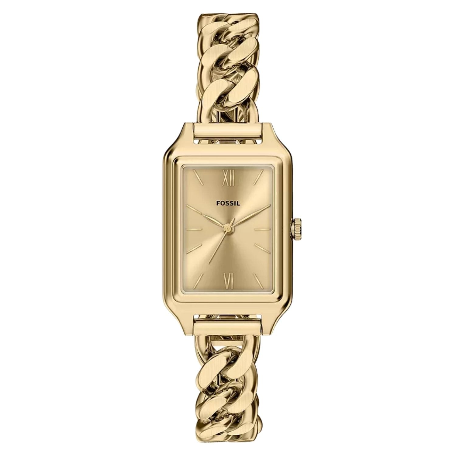 Fossil Womens Raquel Gold Dial Watch Es5478 One Size