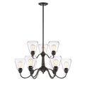 Foundry 9 Light Chandelier Satin