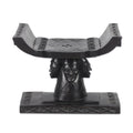 Four Faces Wood Throne Ottoman Ghana