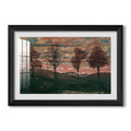 Four Trees 1917 Egon Schiele Custom Framed Print