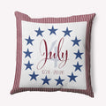 Fourth Of July Indoor Outdoor Throw Pillow