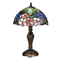 Fox Peony Tiffany Table Lamp