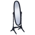 Transitional Cheval Oval Mirror