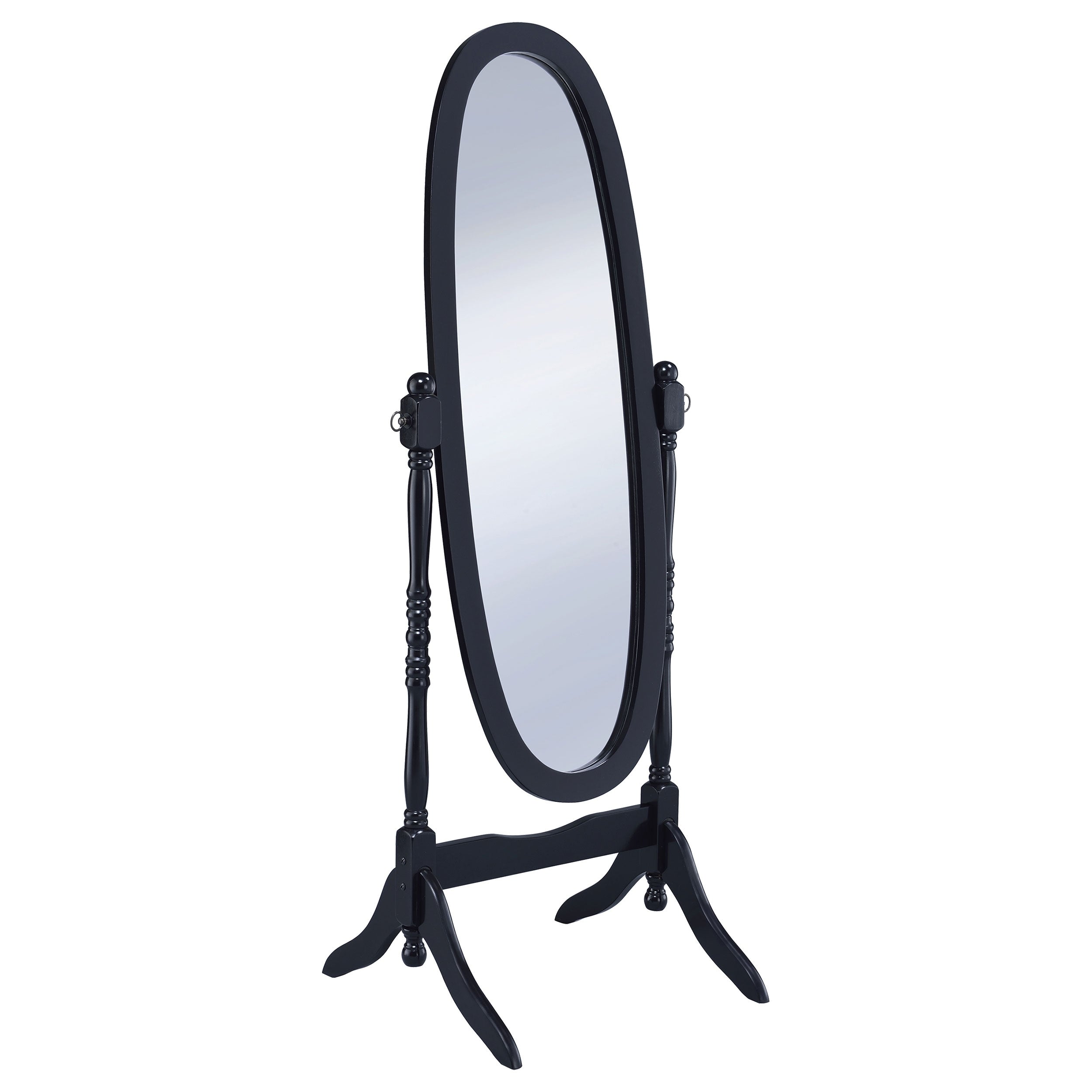 Transitional Cheval Oval Mirror