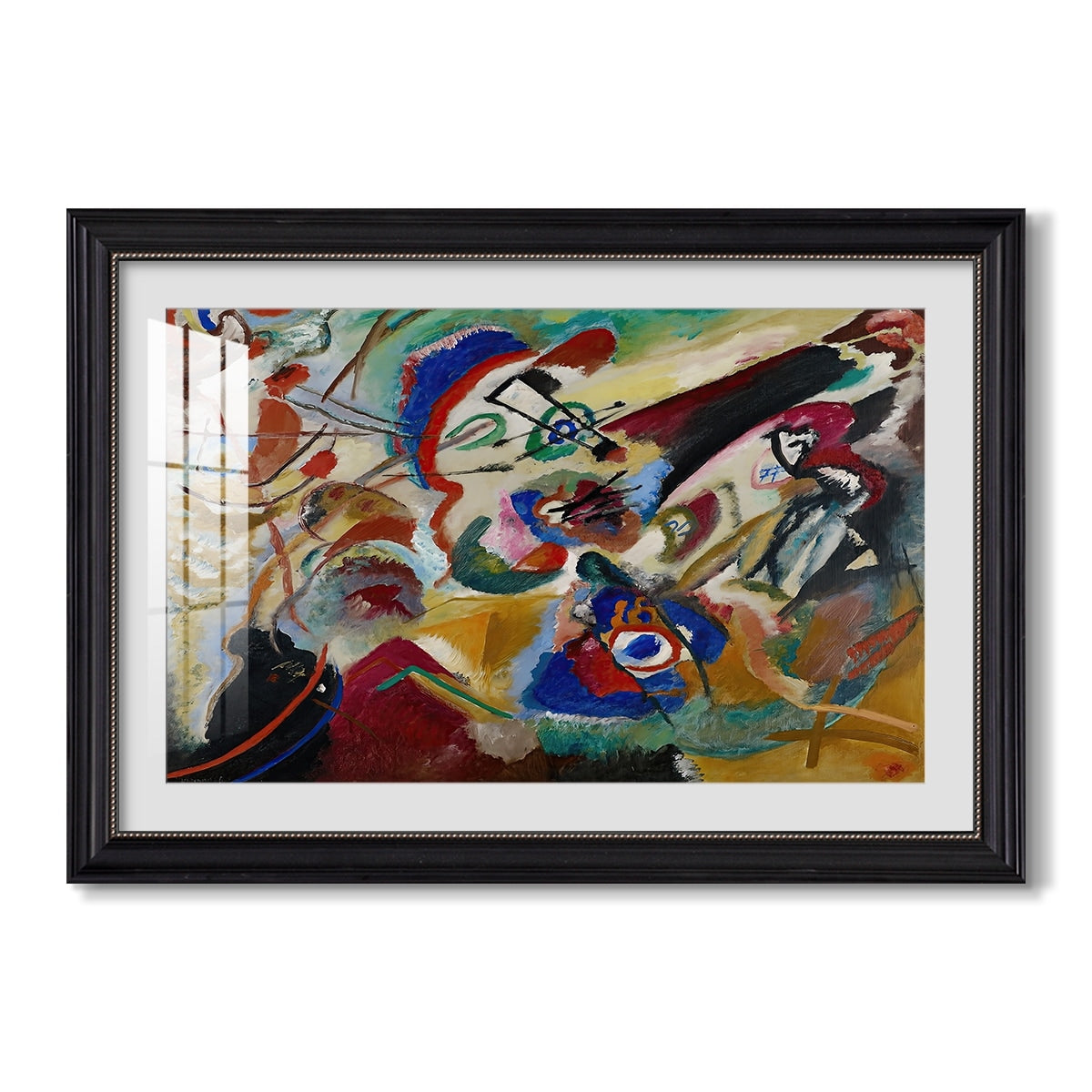 Fragment 2 For Composition Vii 1913 Wassily Kandinsky Custom Framed Print