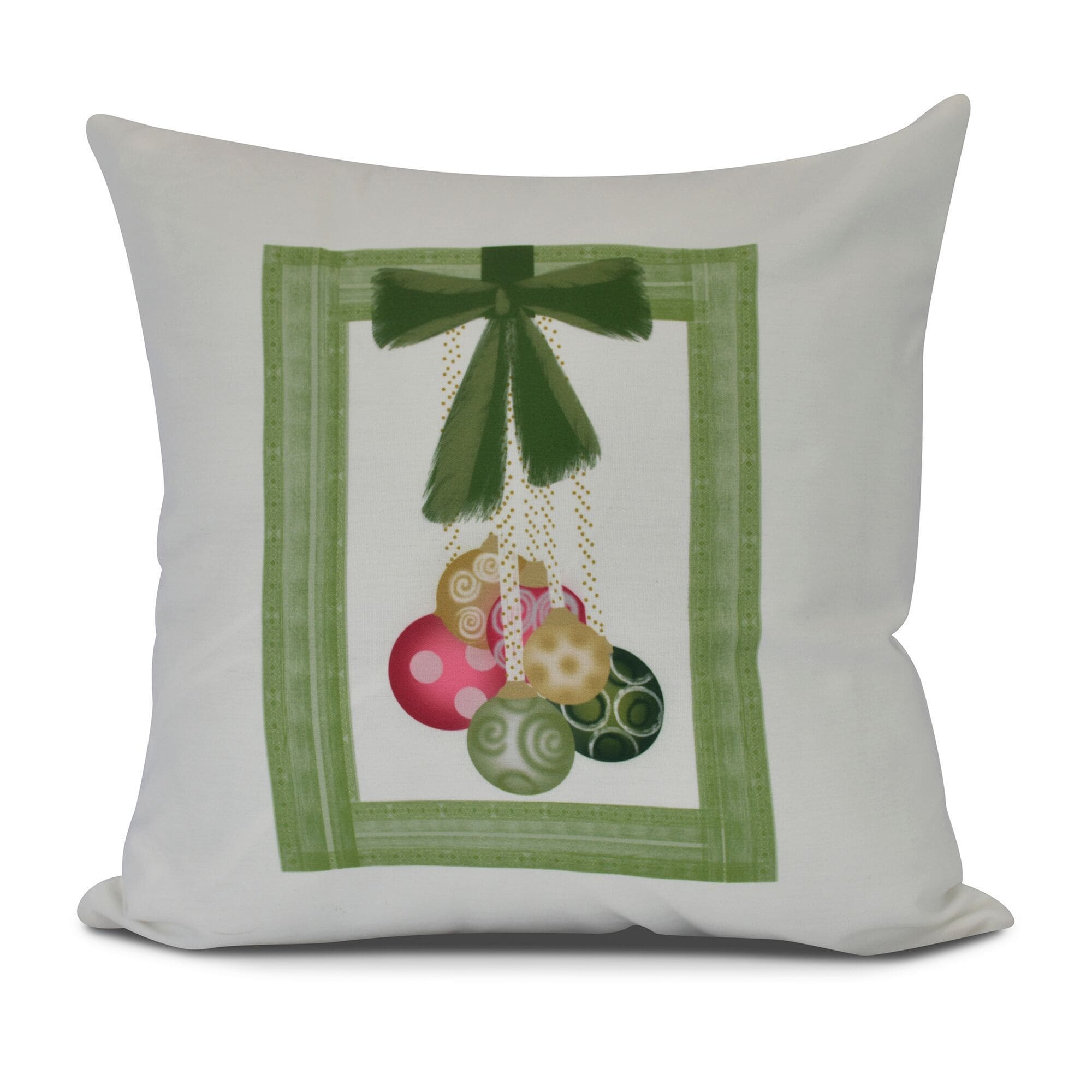 Frame It Up Geometric Print Outdoor Pillow