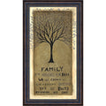 Framed Art Print Family Tree By Cindy Shamp 10 X 17 Inch