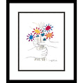 Framed Art Print Fleurs By Pablo Picasso Outer Size 17 X 20 Inch