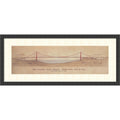 Framed Art Print Golden Gate Bridge By Craig S. Holmes 40 X 17 Inch
