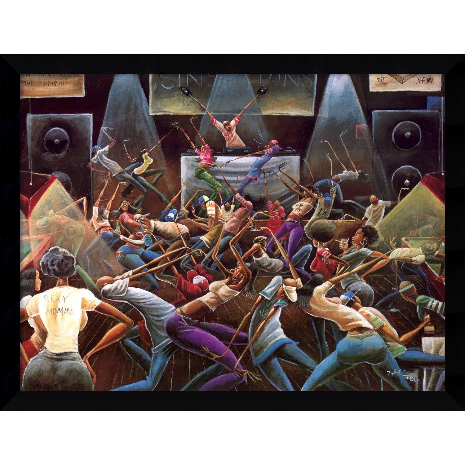 Framed Art Print Jump Off By Frank Morrison 38 X 29 Inch