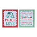 Framed Christmas Sentiment Wall Art Set Of 2