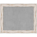 Framed Magnetic Board Choose Your Custom Size Alexandria White Wash Wood