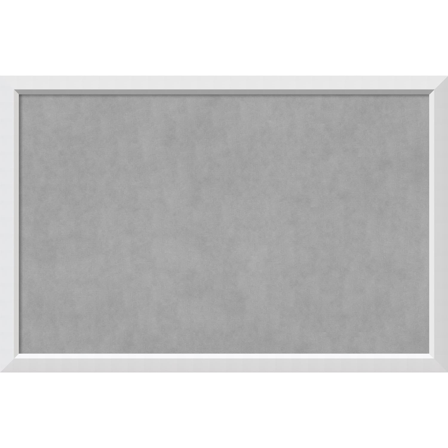 Framed Magnetic Board Choose Your Custom Size Blanco White Wood
