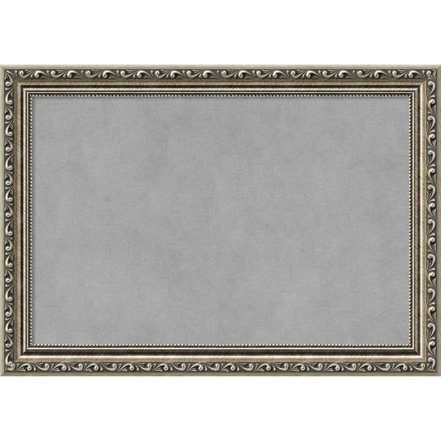 Framed Magnetic Board Choose Your Custom Size Parisian Silver Wood