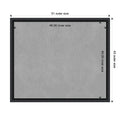 Framed Magnetic Board Nero Black