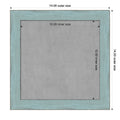 Framed Magnetic Board Sky Blue Rustic