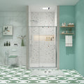 Framed Piovt Swing Glass Sliding Shower Door With 1 4 6Mm Clear Sgcc Tempered Glass