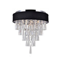 Franca Collection Chrome Finish 4 Light Flush Mount Fixture