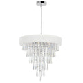 Chrome Stainless Steel 8 Light Chandelier