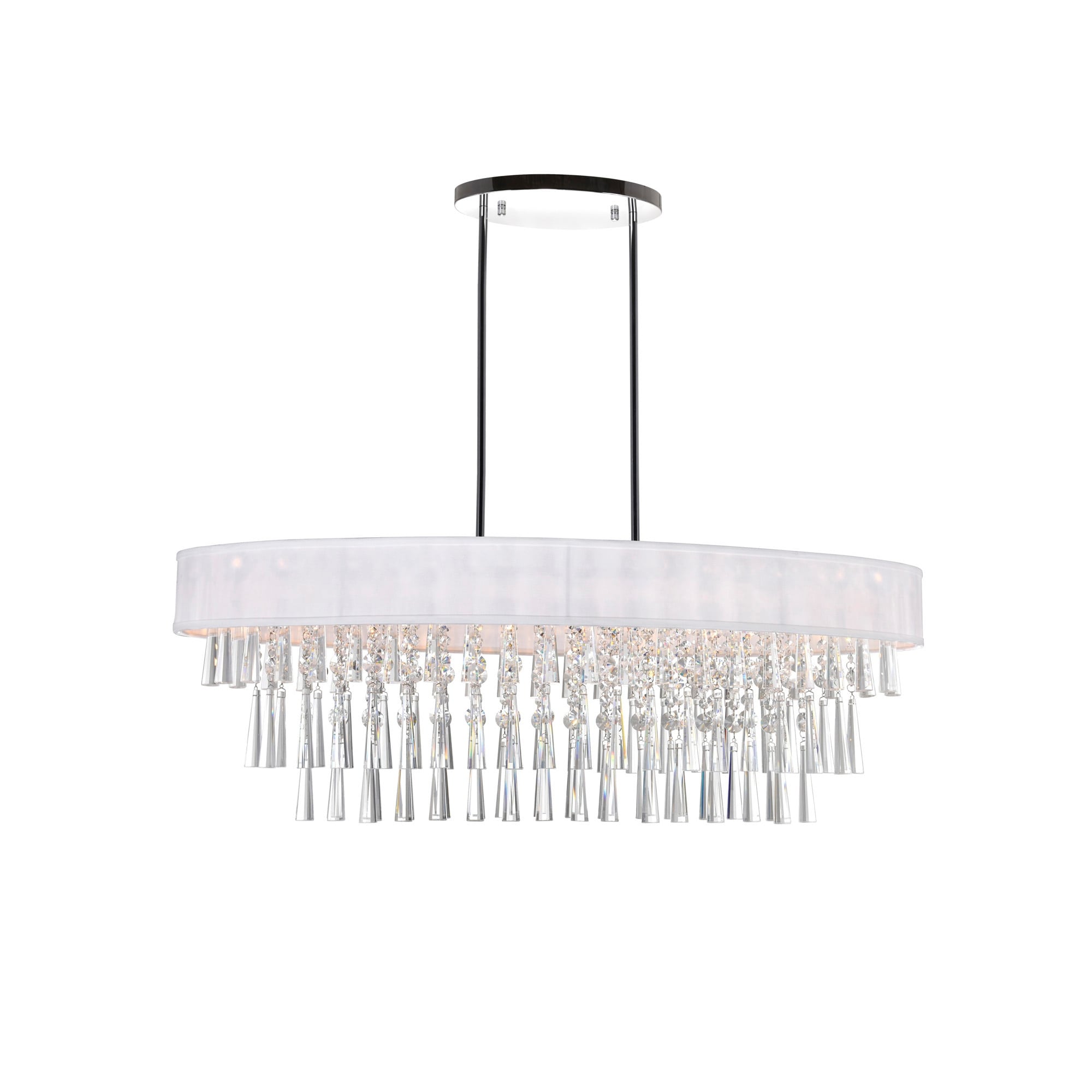 8 Light Chandelier With Chrome Finish