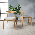 Francie Mid Century Fabric Dining Chair Set Of 2 By Christopher Knight Home