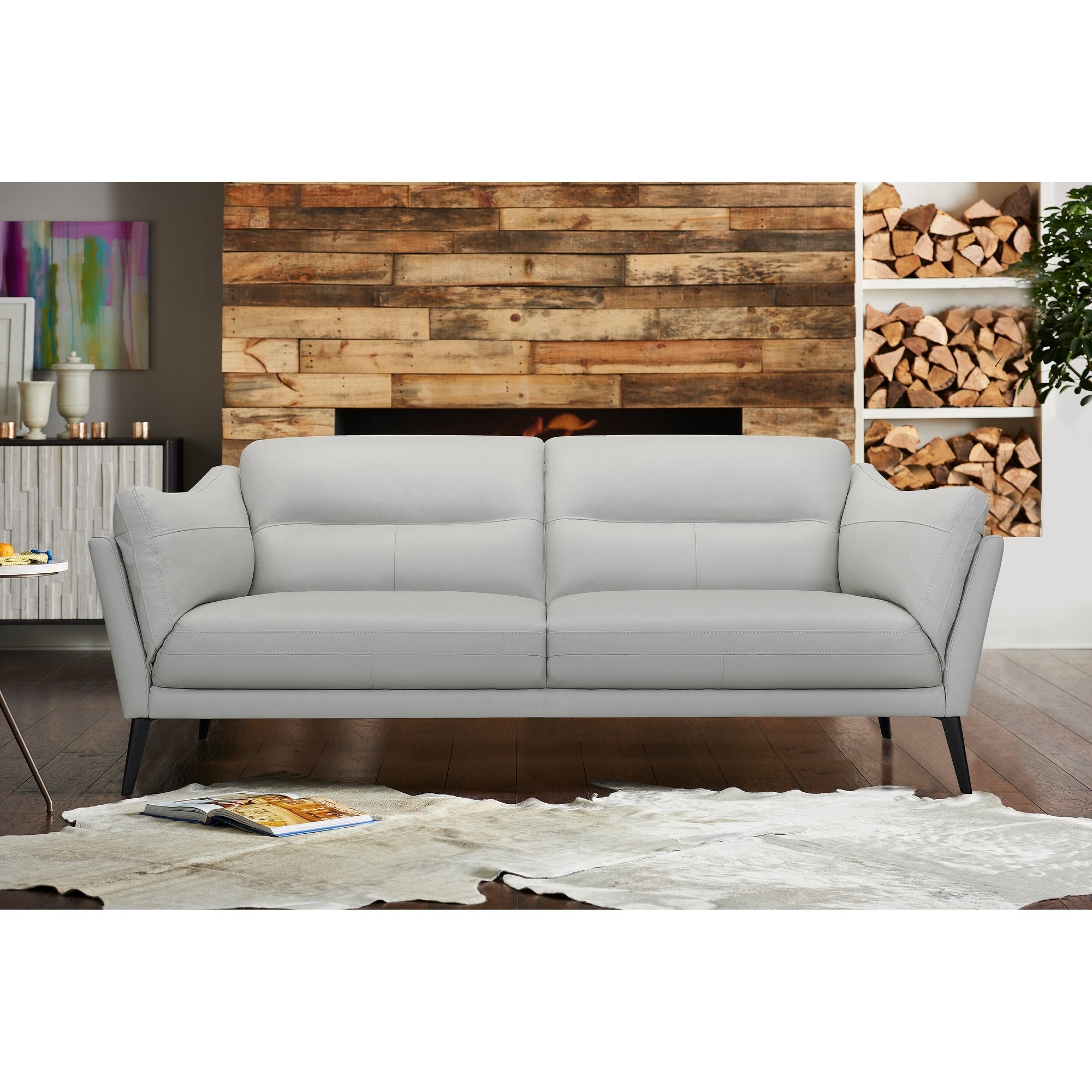 Franz 87 Modern Leather Sofa