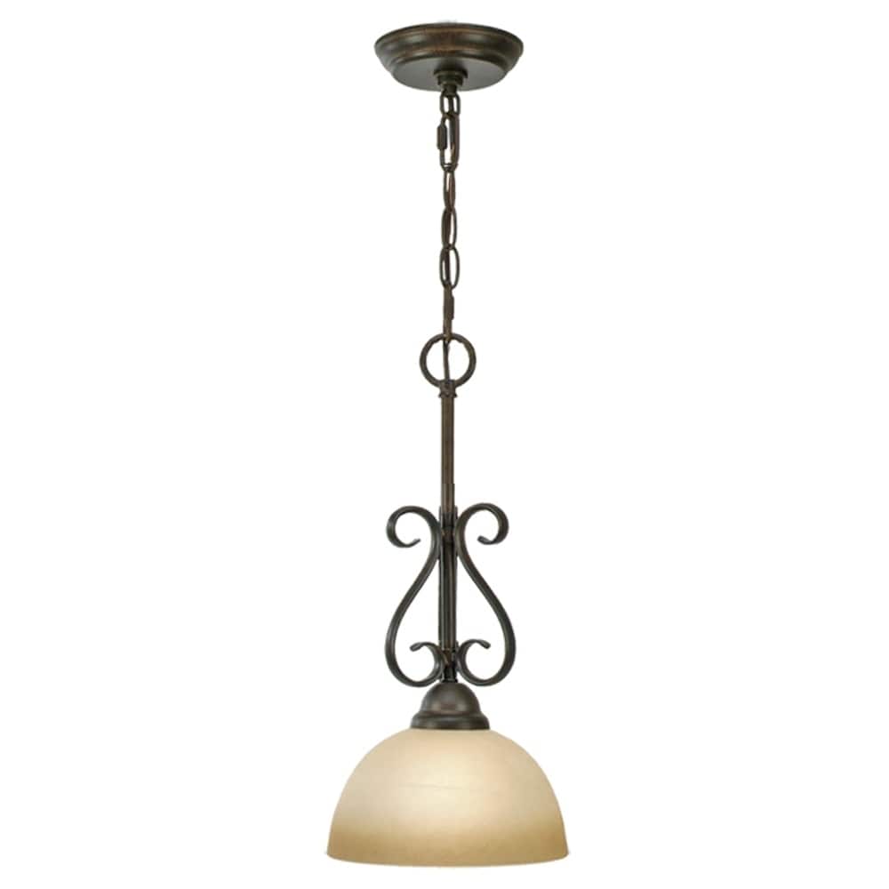 Copper Grove Ijevan 1 Light Steel Mini Pendant