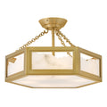 Fredrick Ramond Fr41533 Veleta 6 Light 17 Wide Semi Flush Drum
