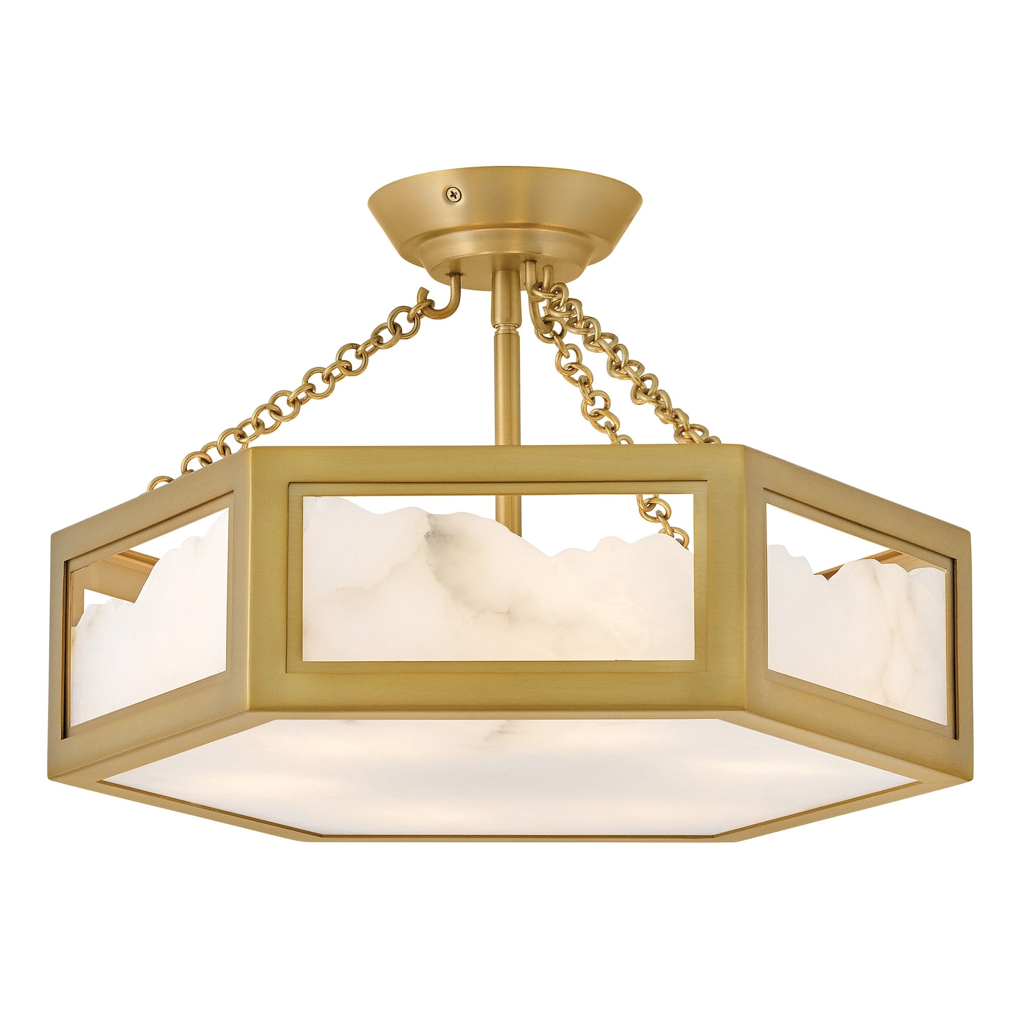 Fredrick Ramond Fr41533 Veleta 6 Light 17 Wide Semi Flush Drum