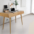 Freedom Desk With Usb Ports Made Of Solid American Oak