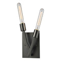 Freeform Abstract Candle Sconce Dark Graphite