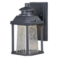 Freeport Aluminum 1 Light Led Dusk To Dawn Black Outdoor Wall Lantern Clear Glass 5.5 In W X 9.75 In H X 6.5 In D