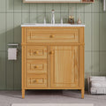 Freestanding Bathroom Vanity With Sink Center Rectangular Ceramic Sink Bathroom Storage Cabinet 24 30