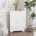 Freestanding Floor Cabinet Corner Cabinet With Adjustable Shelf Medicine Cabinet Toilet Paper Cabinet With 2 Doors
